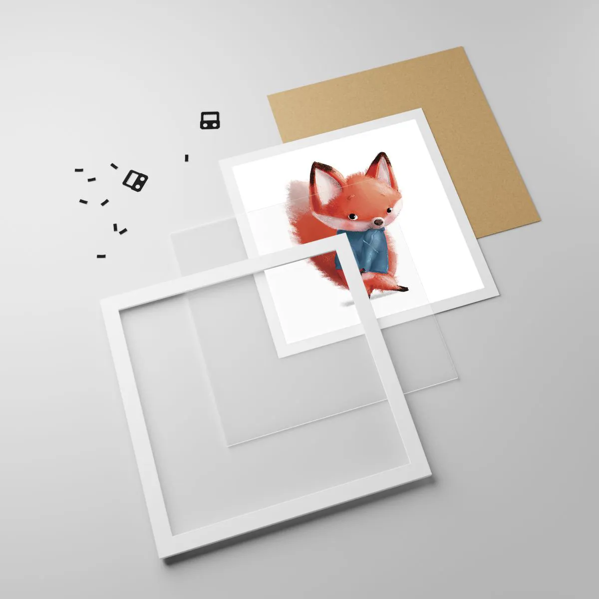 Poster in white frmae - Do I Look Good in It? - 60x60 cm