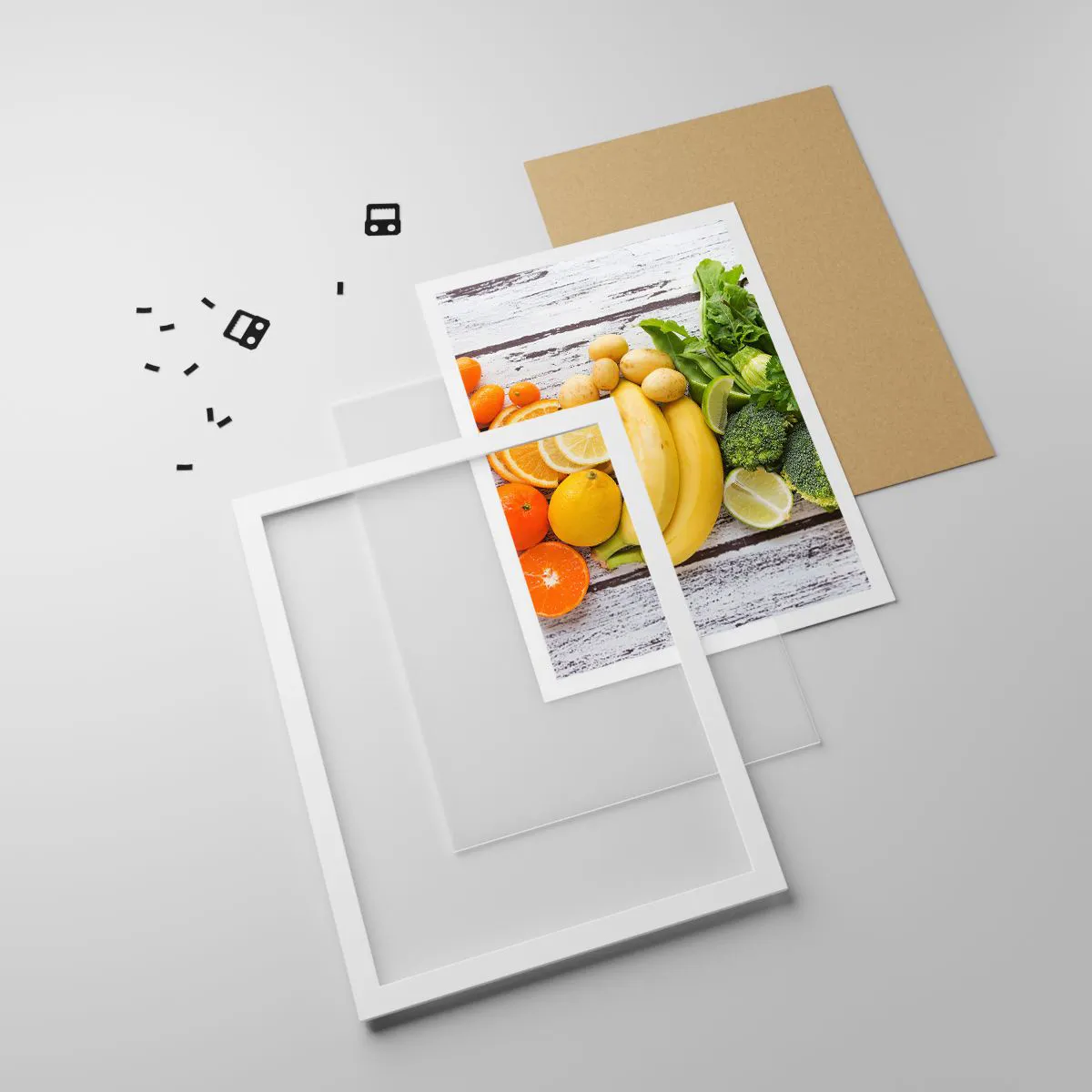 Affisch i vit ram - Räcker det inte? - 30x40 cm