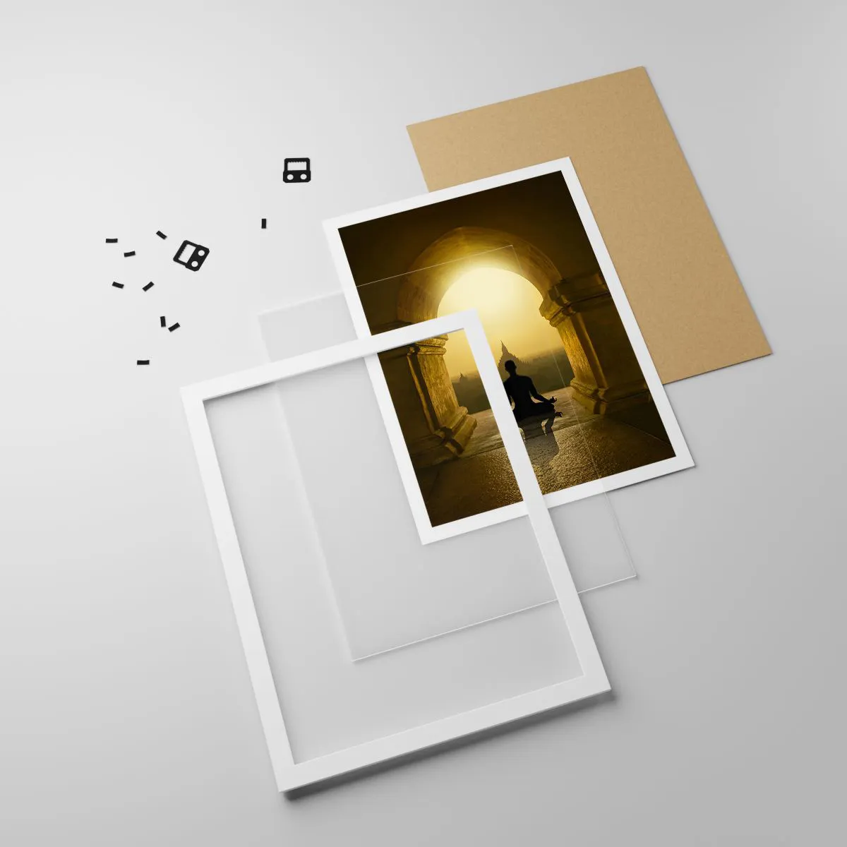 Poster în ramă albă - Armonie completă - 61x91 cm