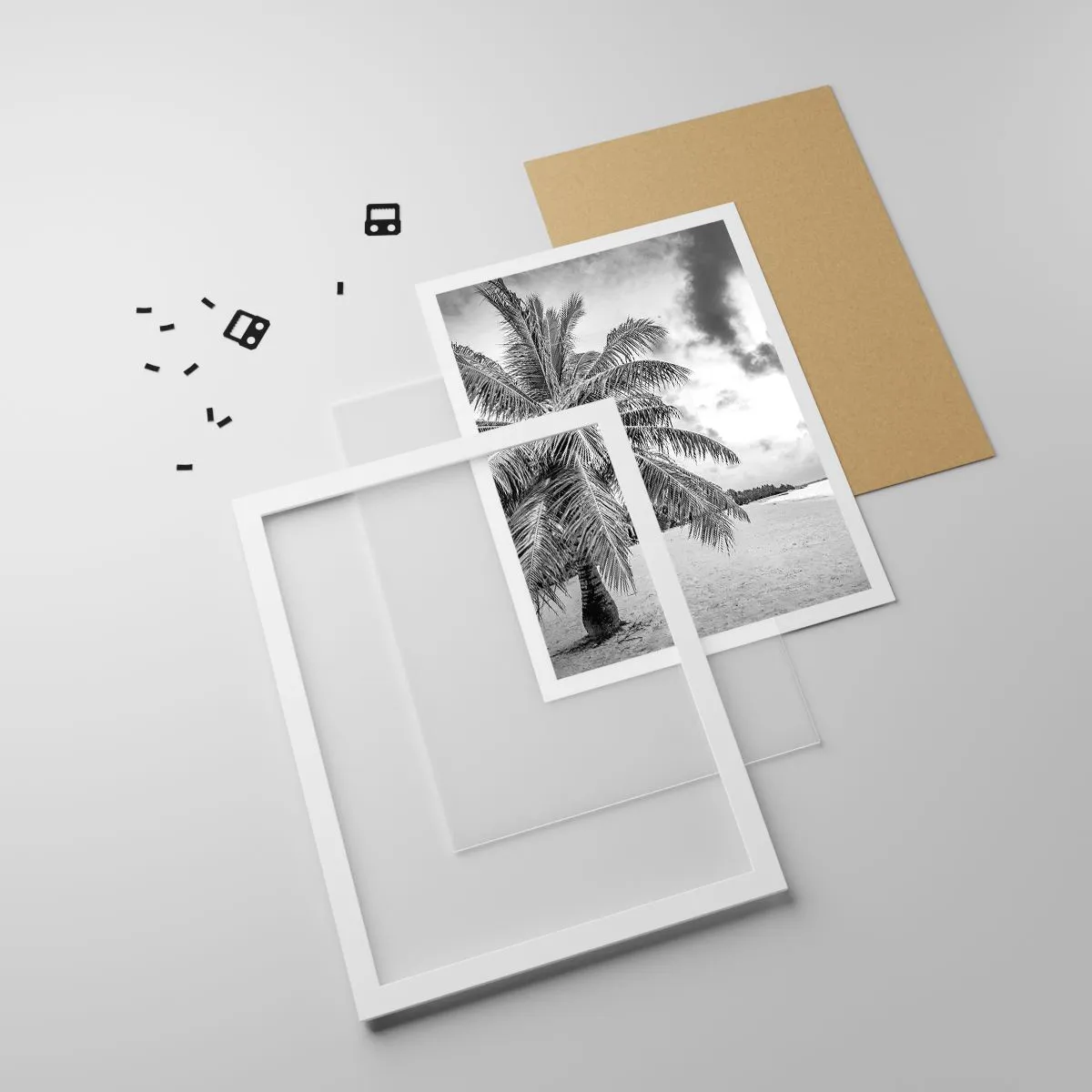 Affisch i vit ram - När du längtar efter ensamheten... - 40x50 cm