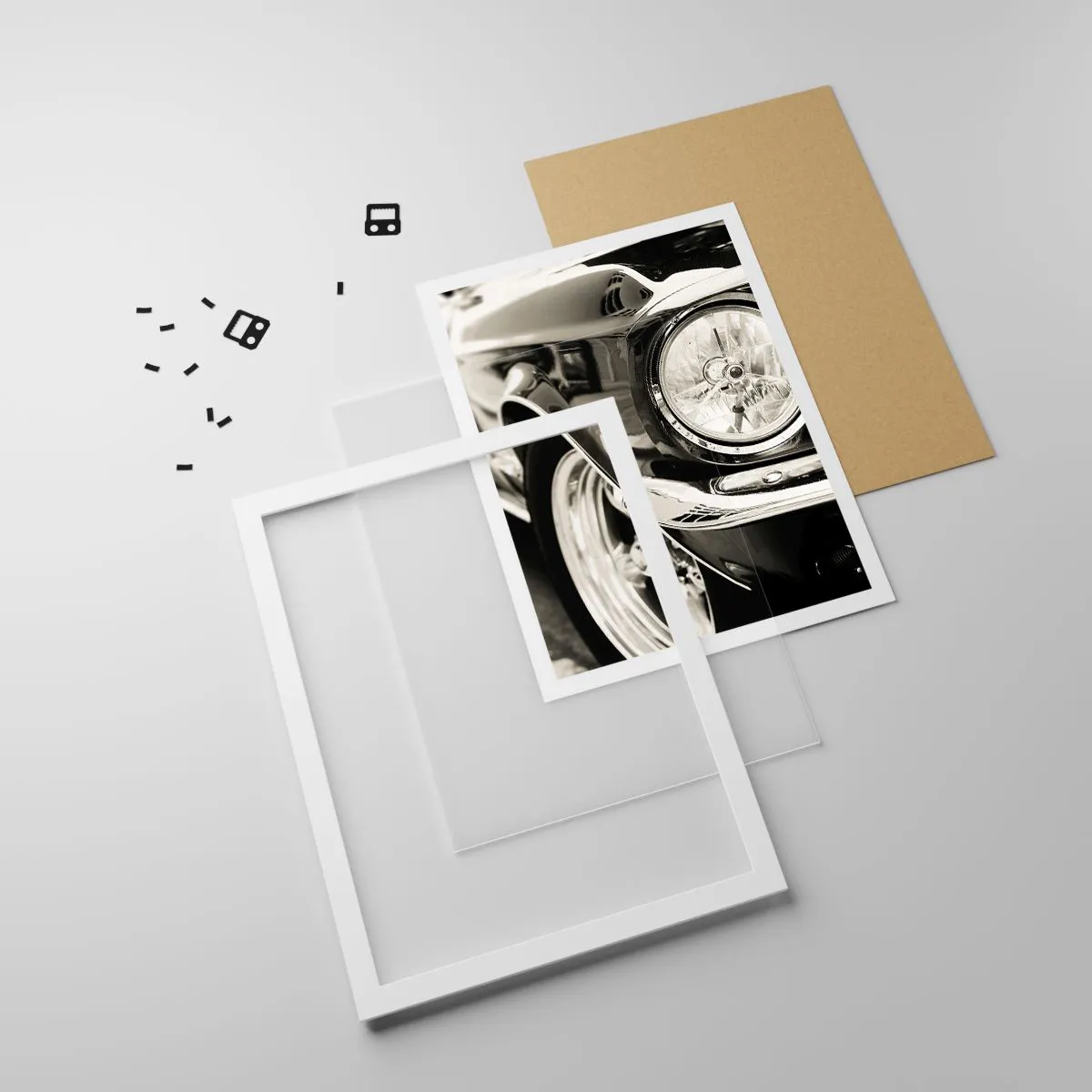 Poster in cornice bianca - Bellezza intramontabile - 61x91 cm