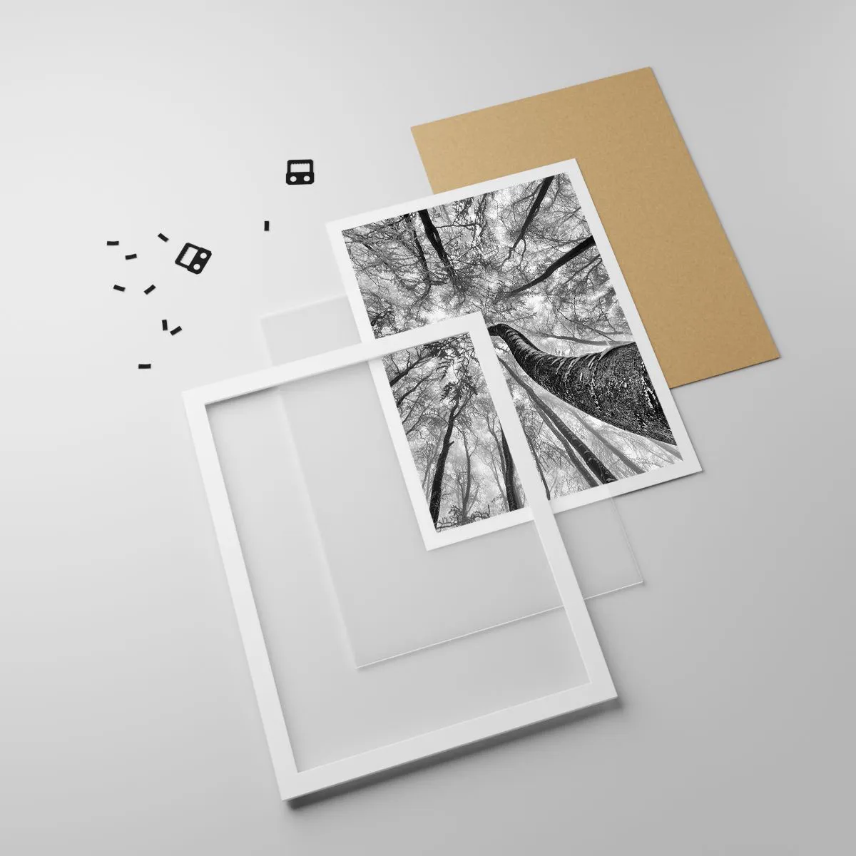 Poszter fekete keretben - Verseny a fény felé - 61x91 cm