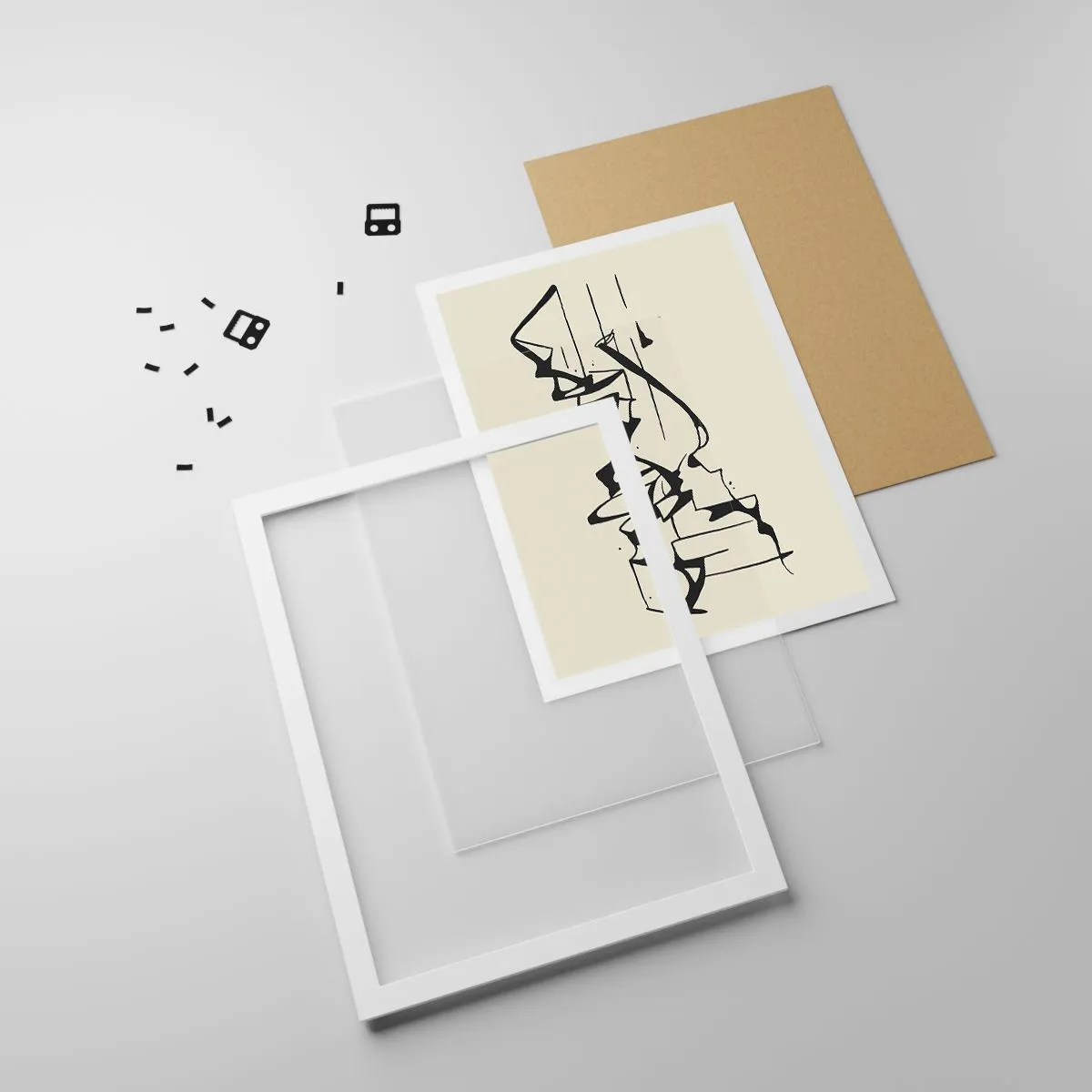 Poszter fekete keretben - Lehet egy táj - 40x50 cm