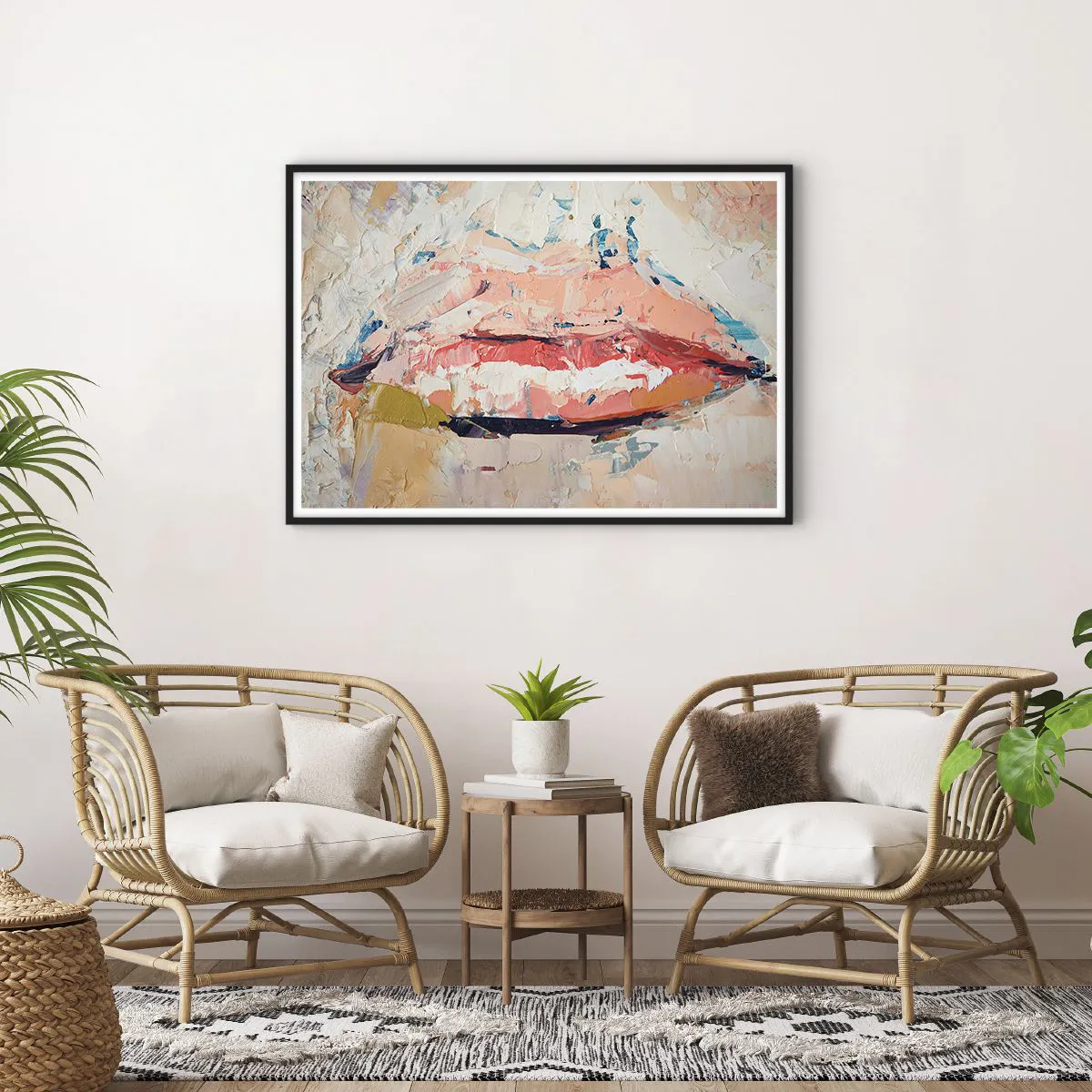 Poszter fehér keretben - Felébreszti az érzékeket - 100x70 cm