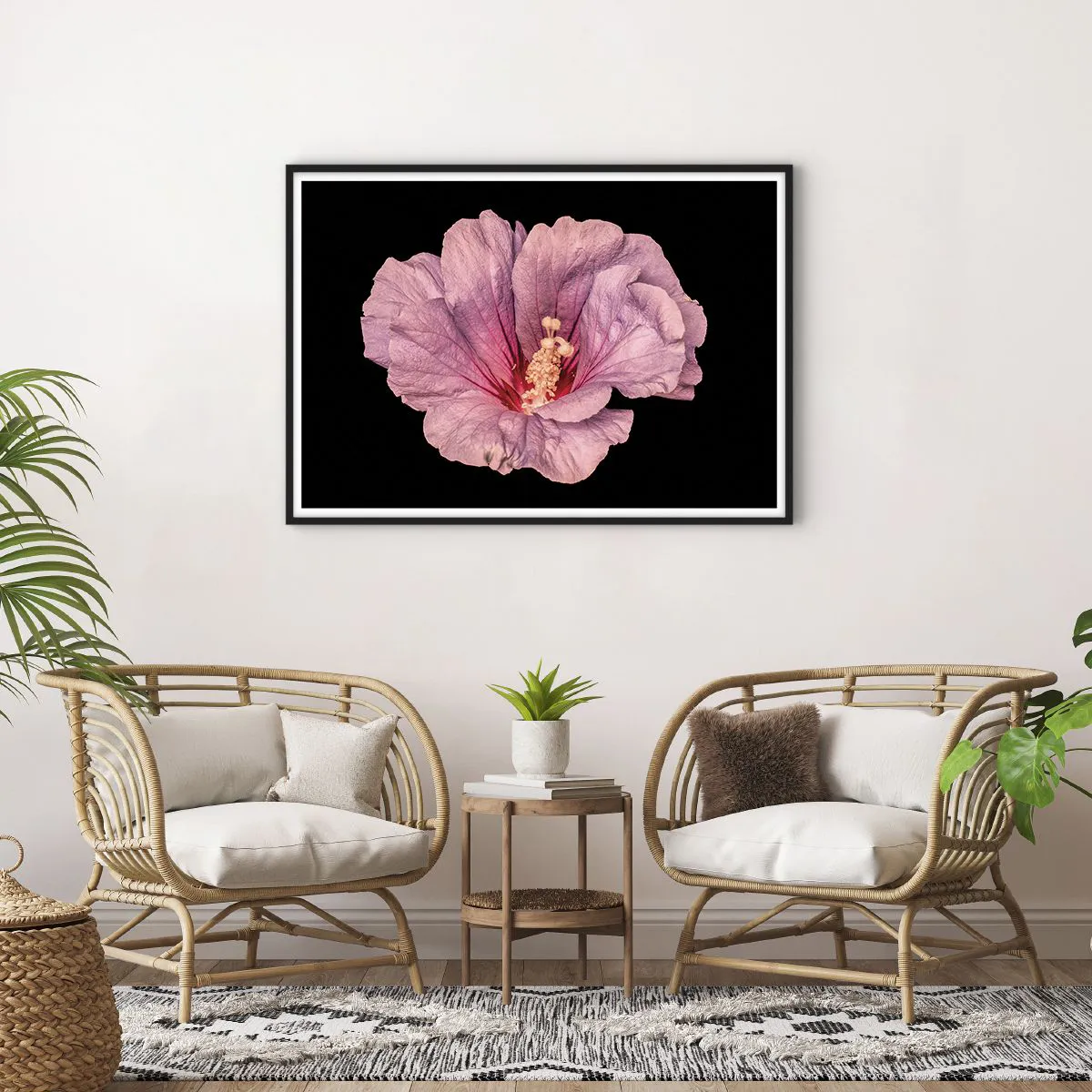 Pôster com moldura preta - Direto para o coração - 100x70 cm