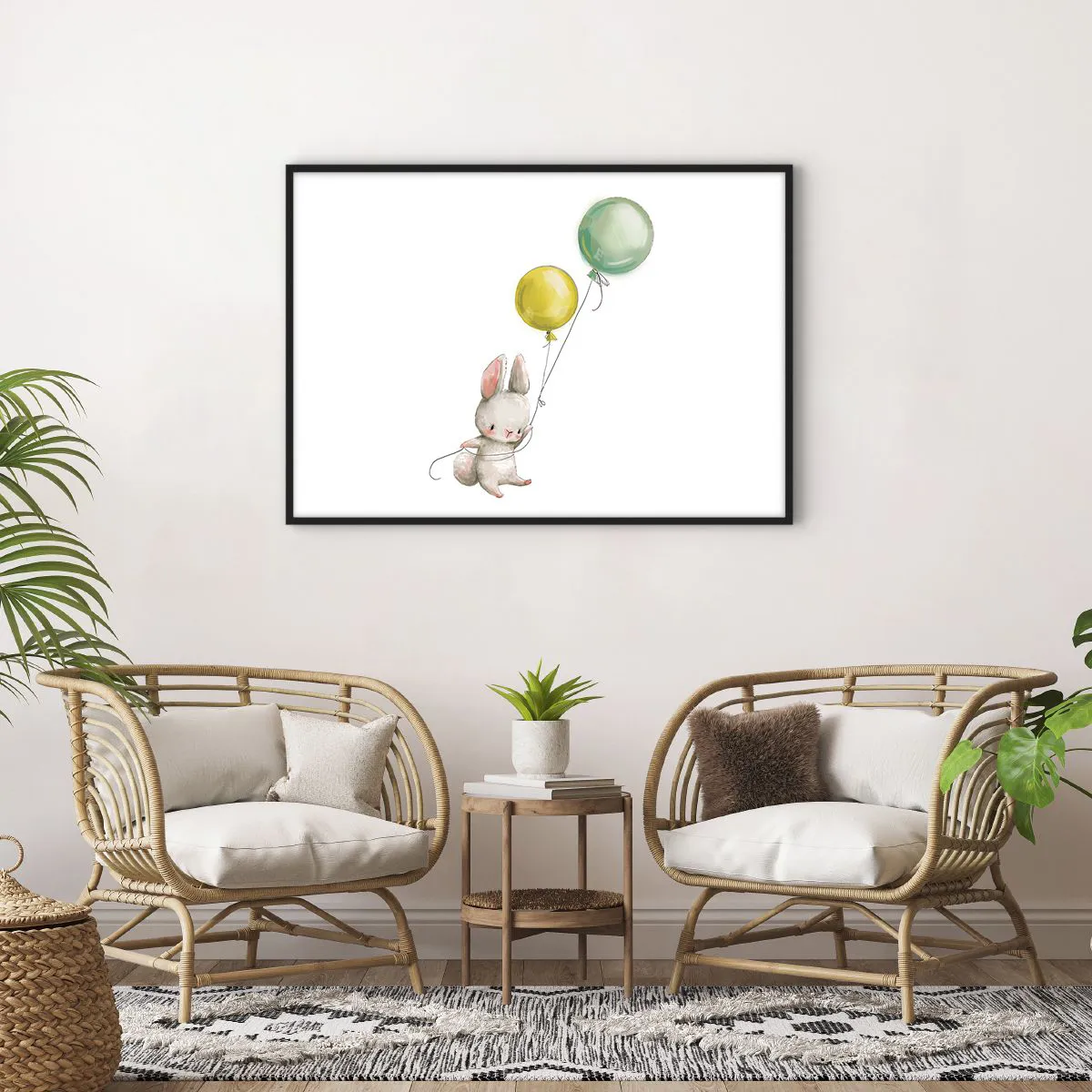 Plagát v čiernom ráme - Poletím aj ja! - 100x70 cm