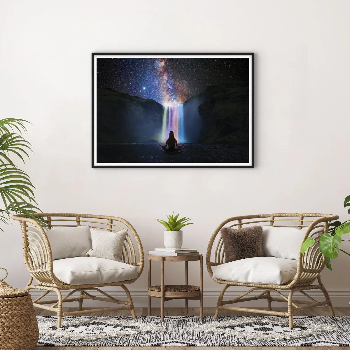 Plakat i sort ramme - Absolut harmoni - 100x70 cm