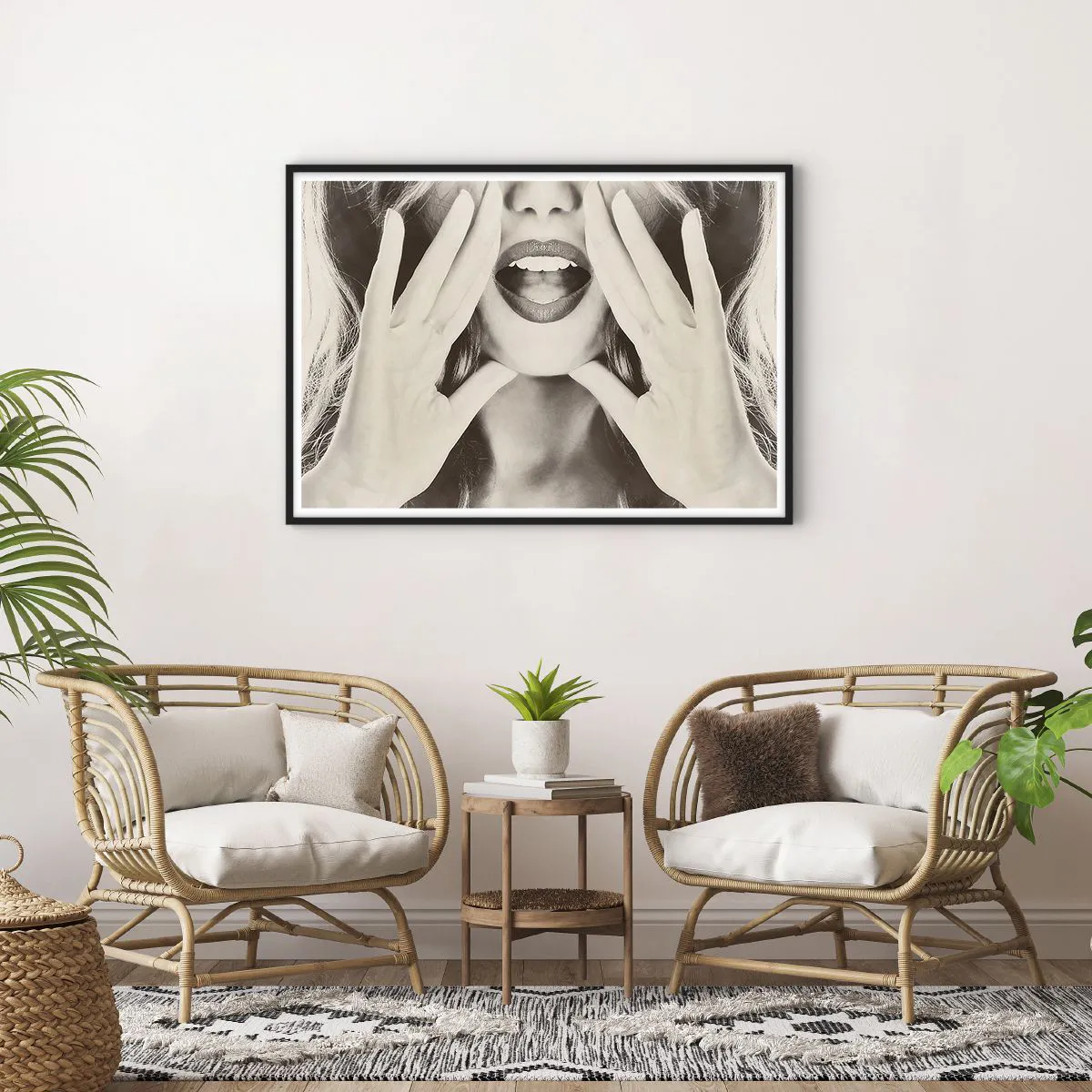 Plakát v černém rámu - Už jdu! - 100x70 cm