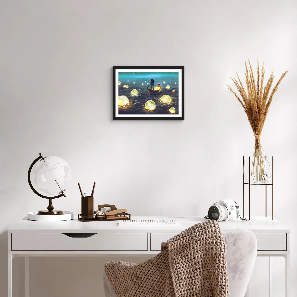 Pôster com moldura preta - Coisas com as quais os filósofos nunca sonharam - 40x30 cm