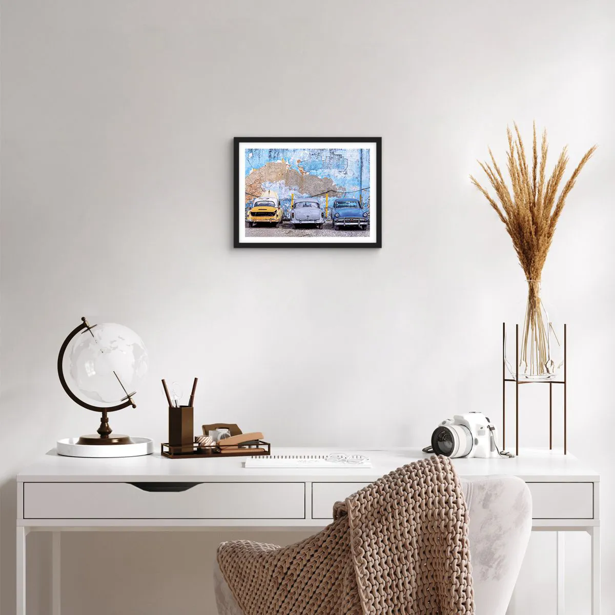 Poster in einem schwarzem Rahmen - Treffen der Veteranen - 40x30 cm