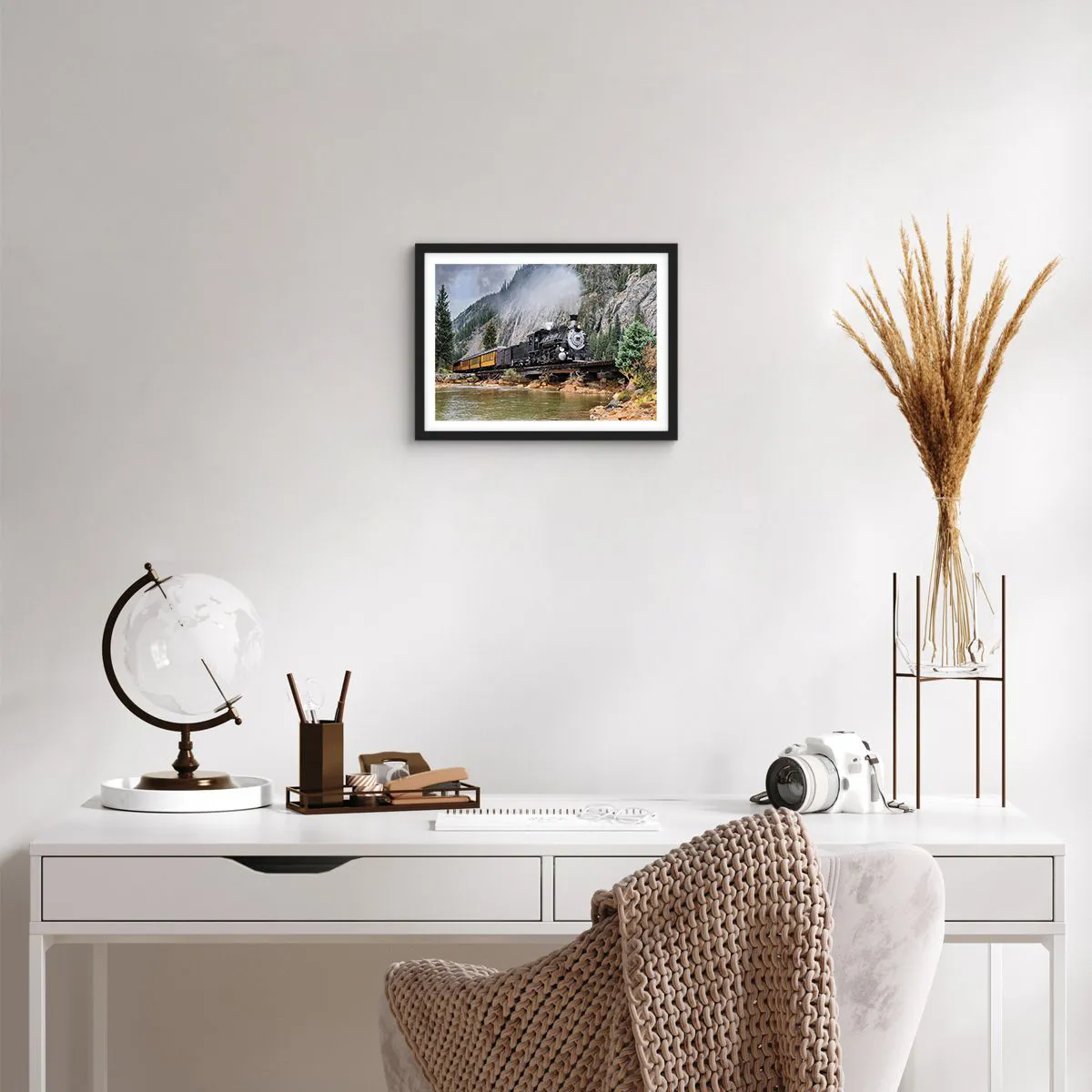 Plakat w czarnej ramie - A dokąd to? Dokąd? - 40x30 cm