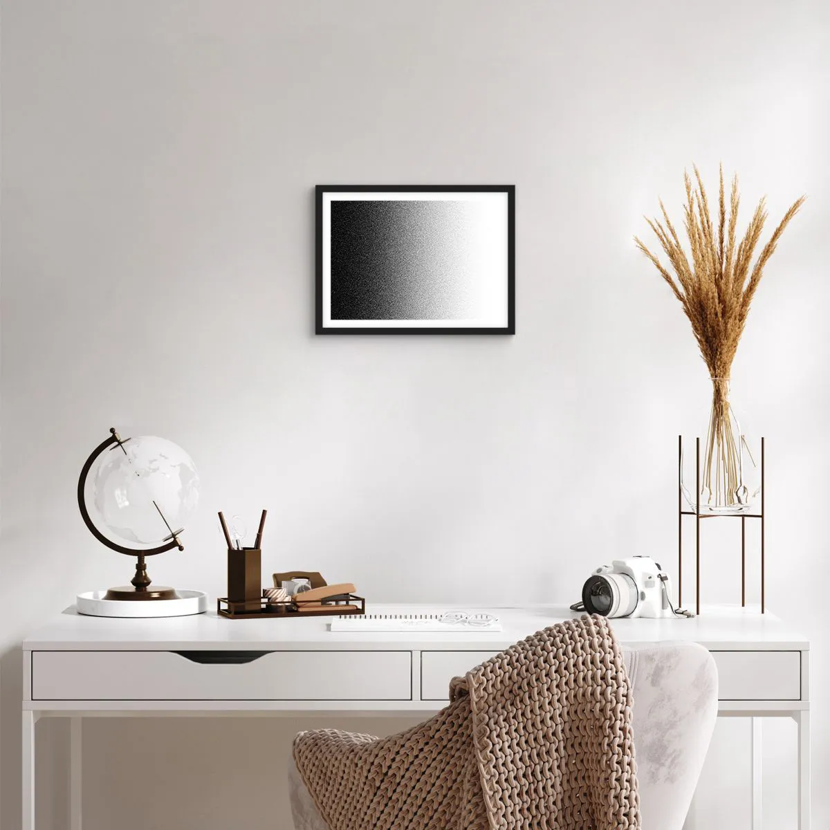 Plakat i sort ramme - På vej mod lyset - 40x30 cm