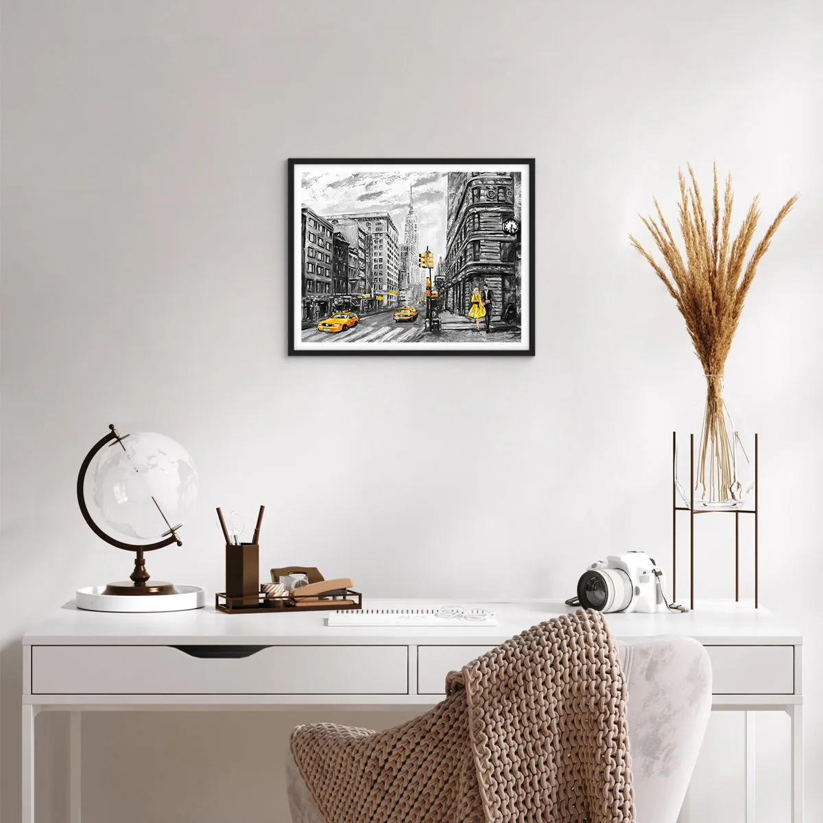Poster in black frame - New York Tale - 50x40 cm