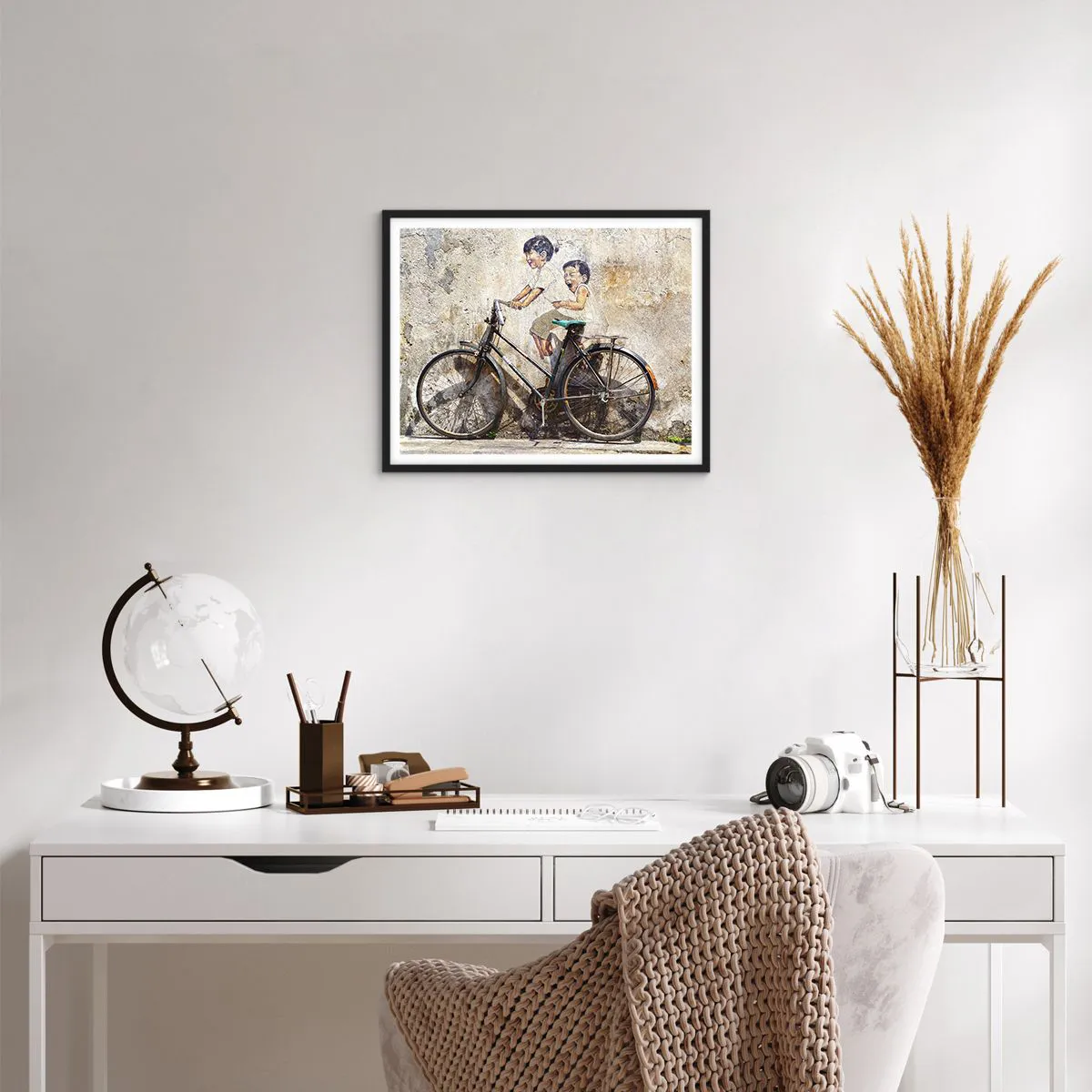 Poster in einem schwarzem Rahmen - Richtig oder falsch? - 50x40 cm