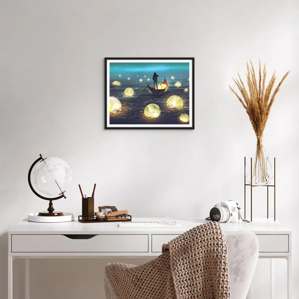 Pôster com moldura preta - Coisas com as quais os filósofos nunca sonharam - 50x40 cm