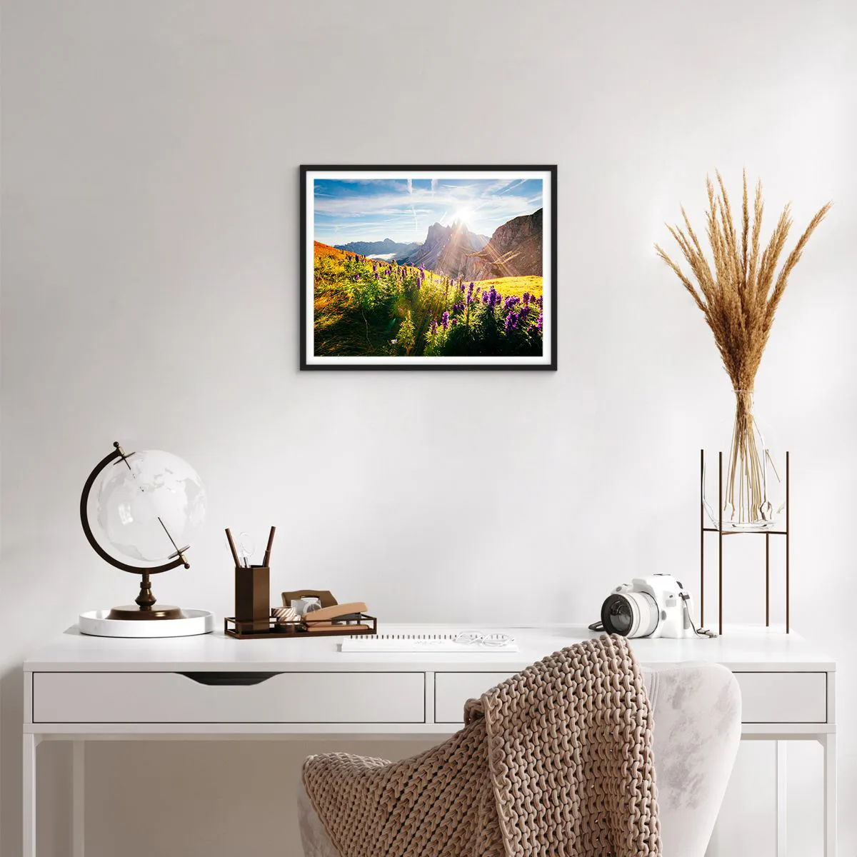 Plakat w czarnej ramie - Sekretne życie ziół - 50x40 cm