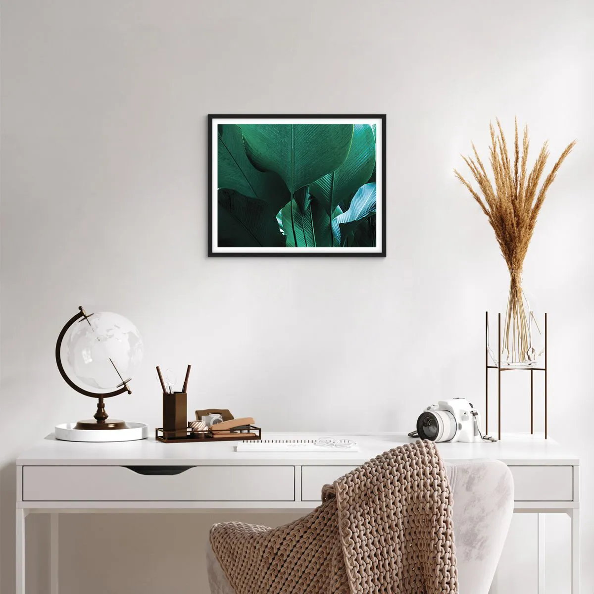 Poster in black frame - Turned towards Light - 50x40 cm