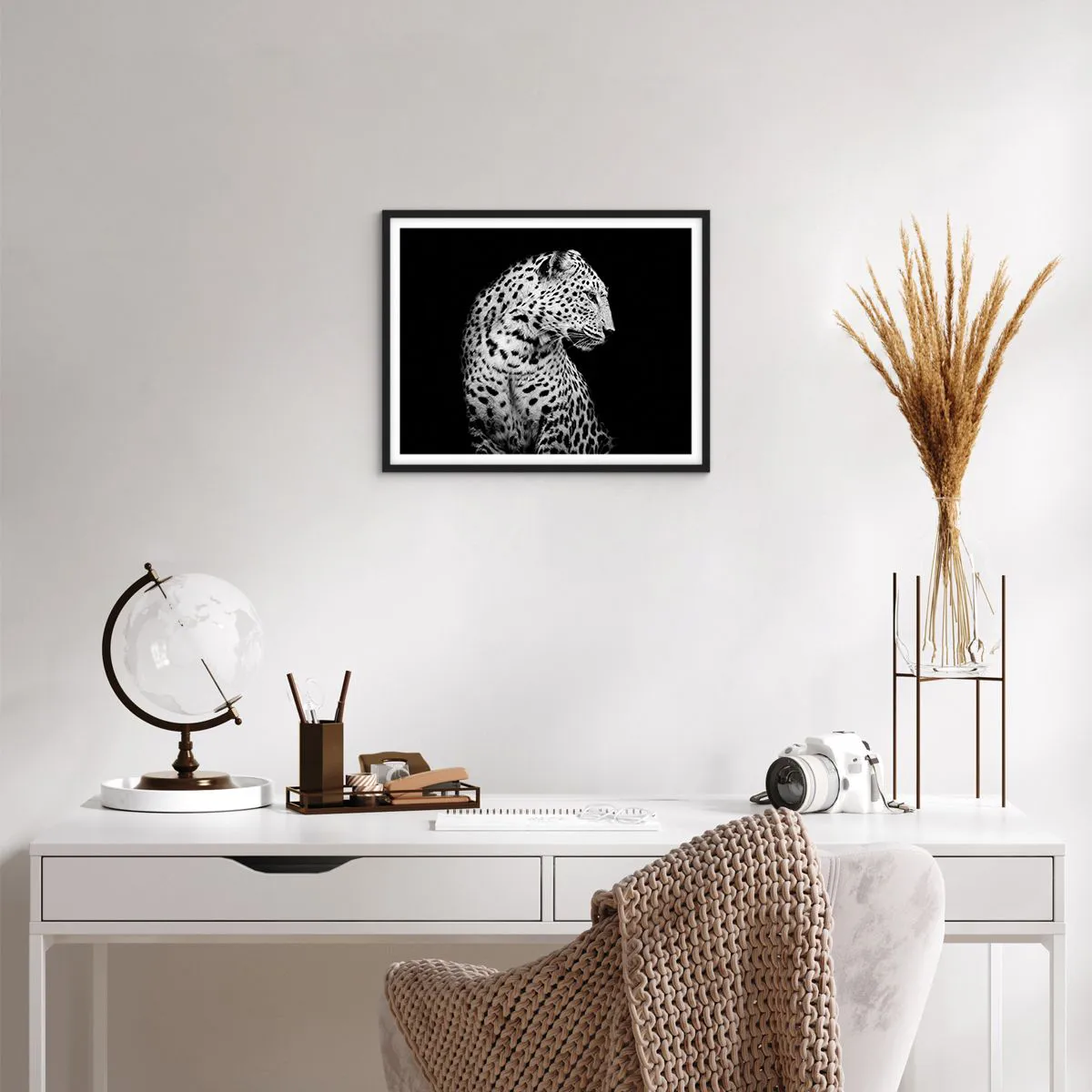 Poster in einem schwarzem Rahmen - Rechtes Profil perfekt! - 50x40 cm