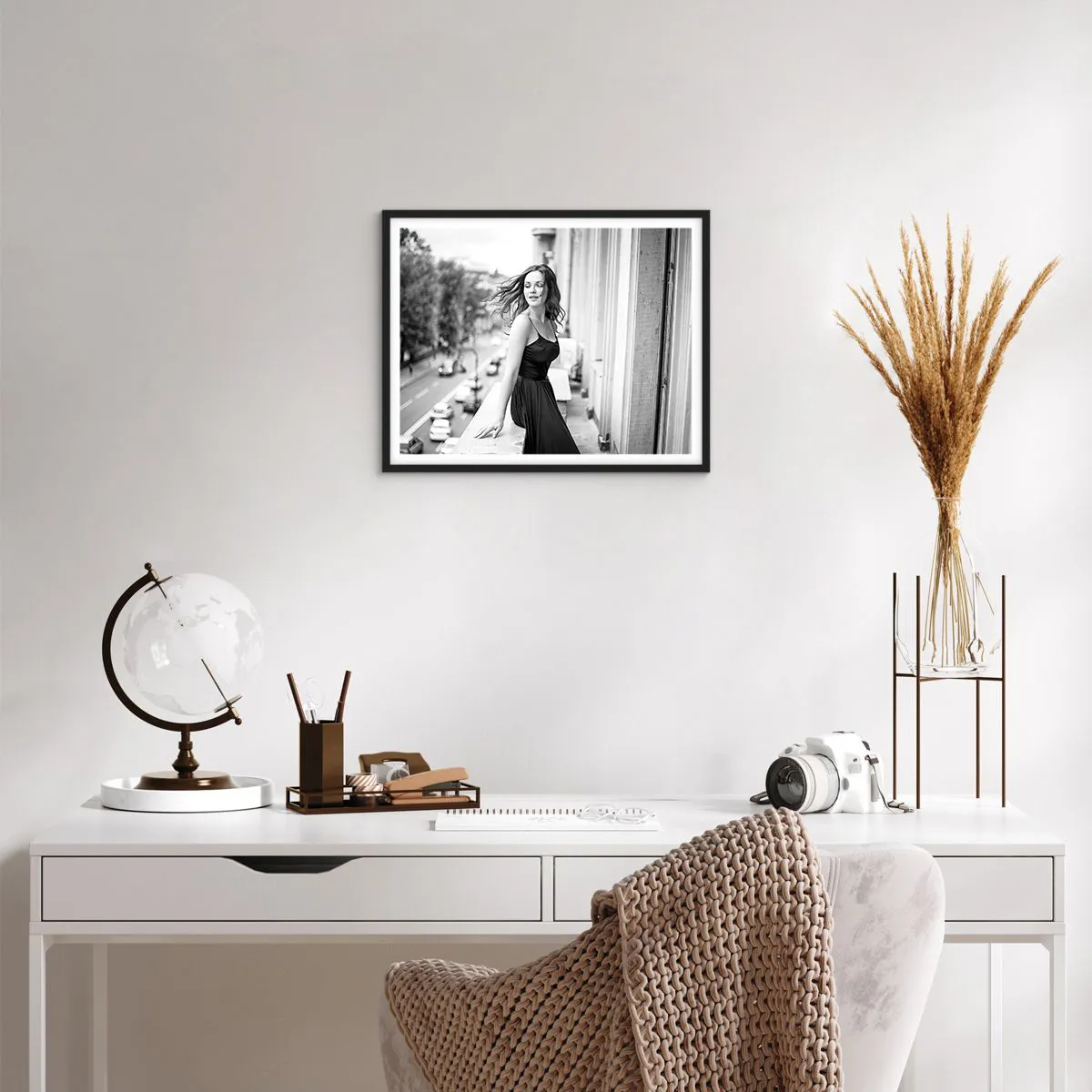 Affiche dans un cadre noir - Poster - Certainement un Parisien - 50x40 cm