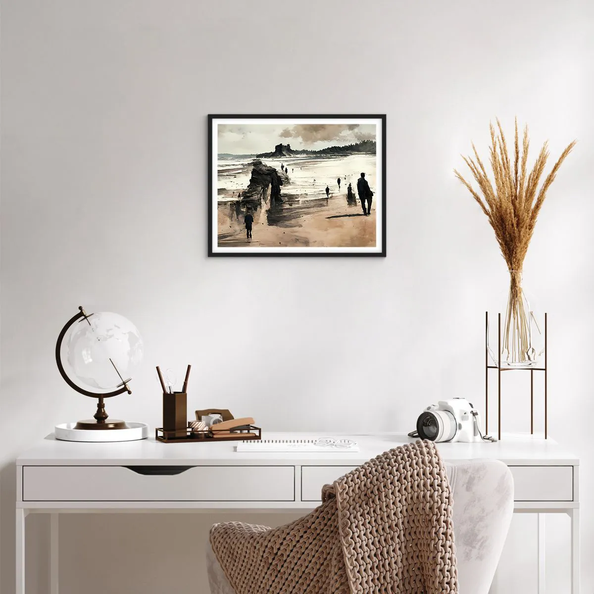 Plakat i sort ramme - Indkaldt - 50x40 cm