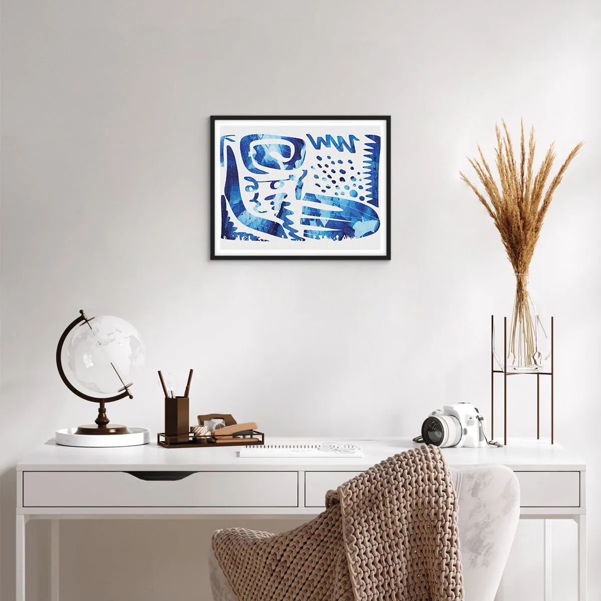 Plakat i sort ramme - Tilbage til rødderne - 50x40 cm