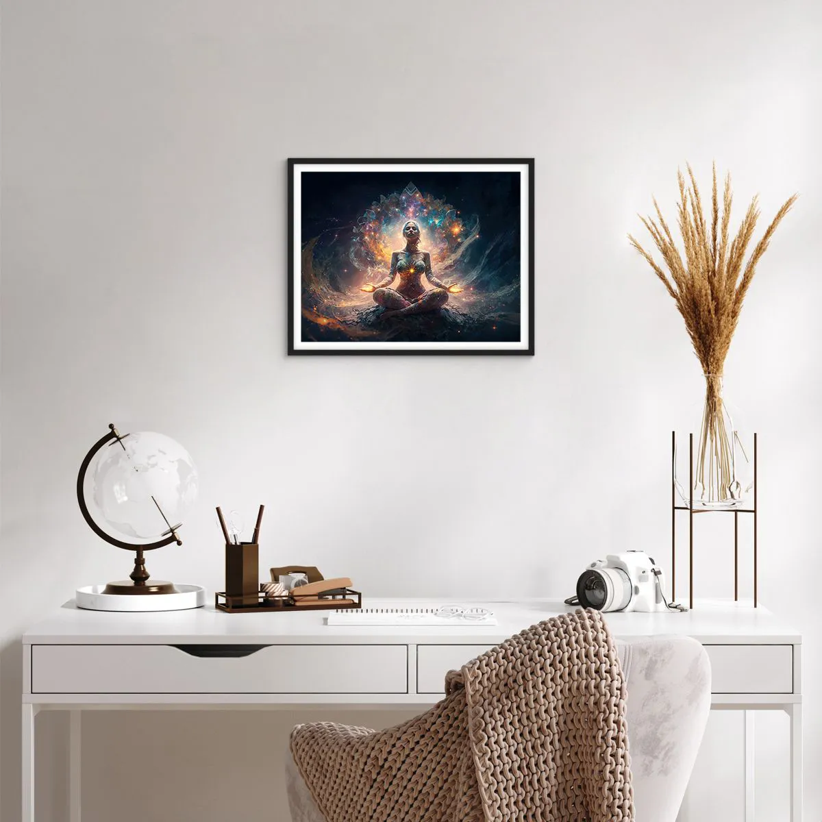 Poszter fehér keretben - A jó energia áramlása - 50x40 cm