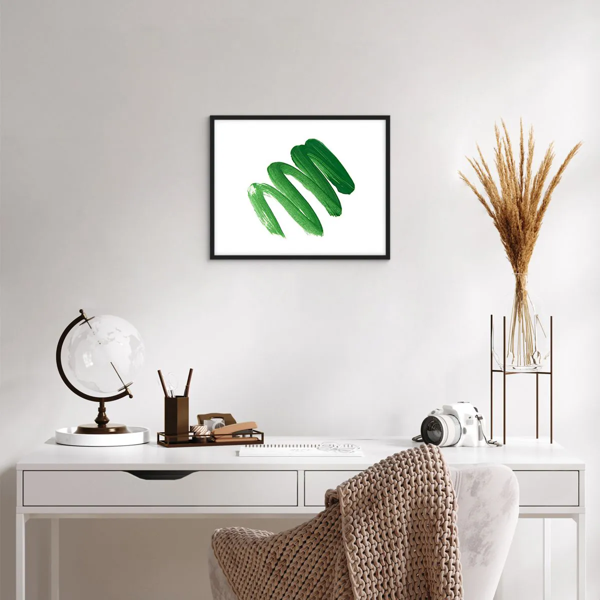 Plakat i sort ramme - En grøn vittighed - 50x40 cm