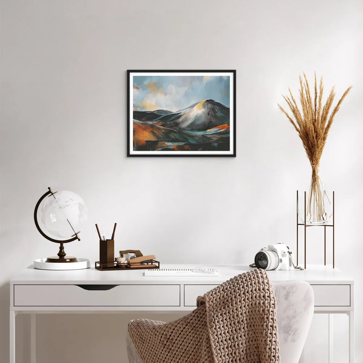 Poszter fehér keretben - Nyers és gyönyörű - 50x40 cm