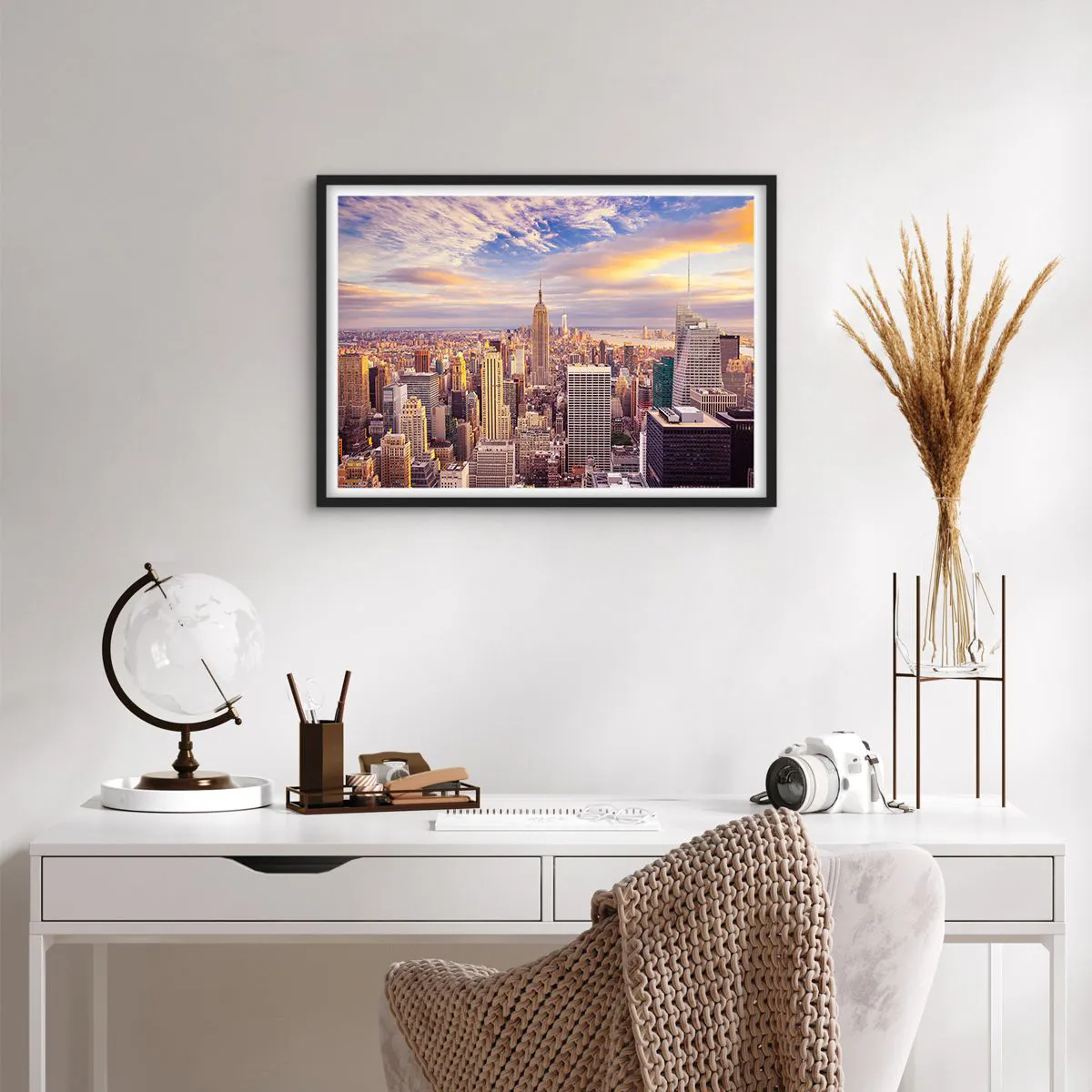 Poster in black frame - Reaching the Clouds - 70x50 cm