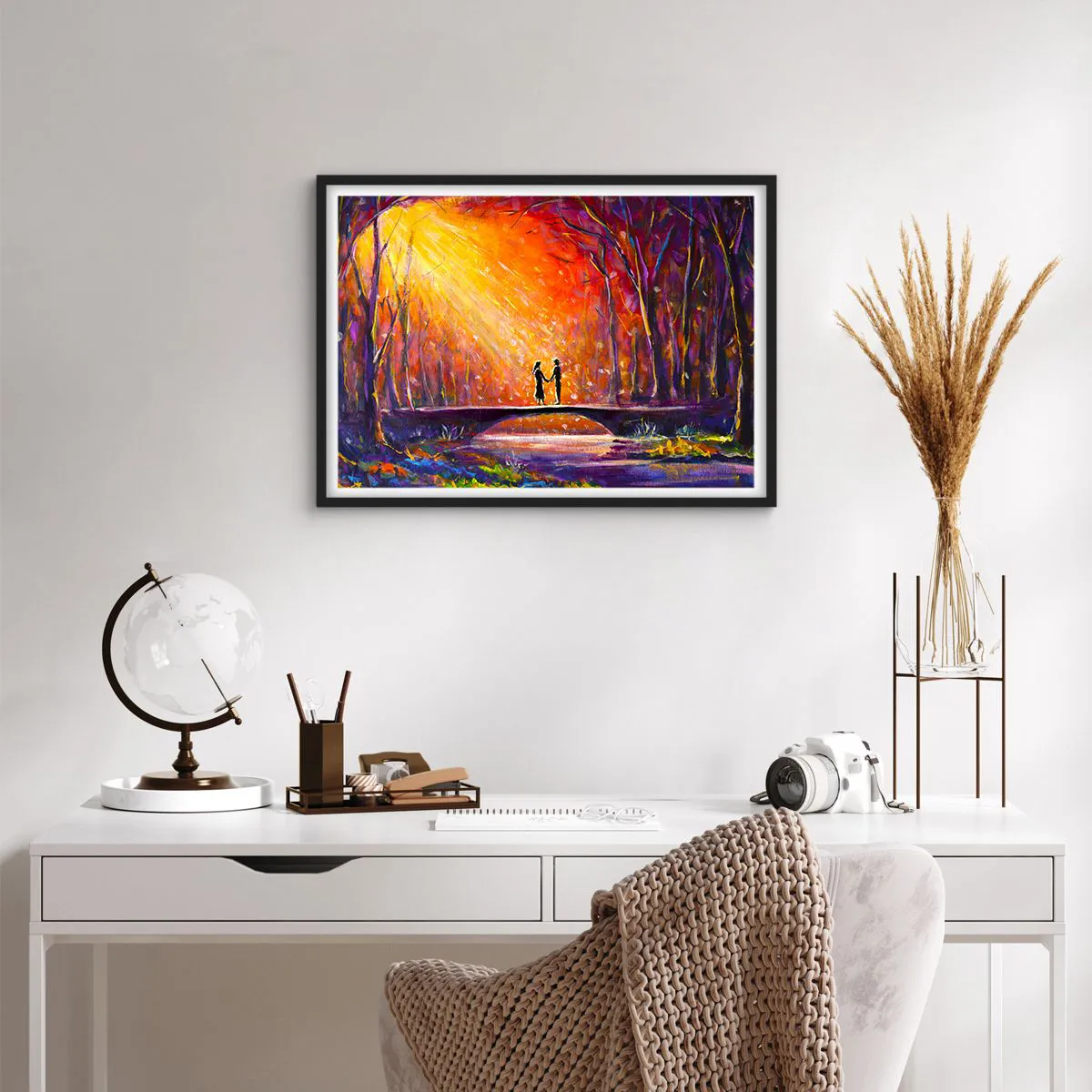 Poszter fehér keretben - Az ég is szereti őket - 70x50 cm