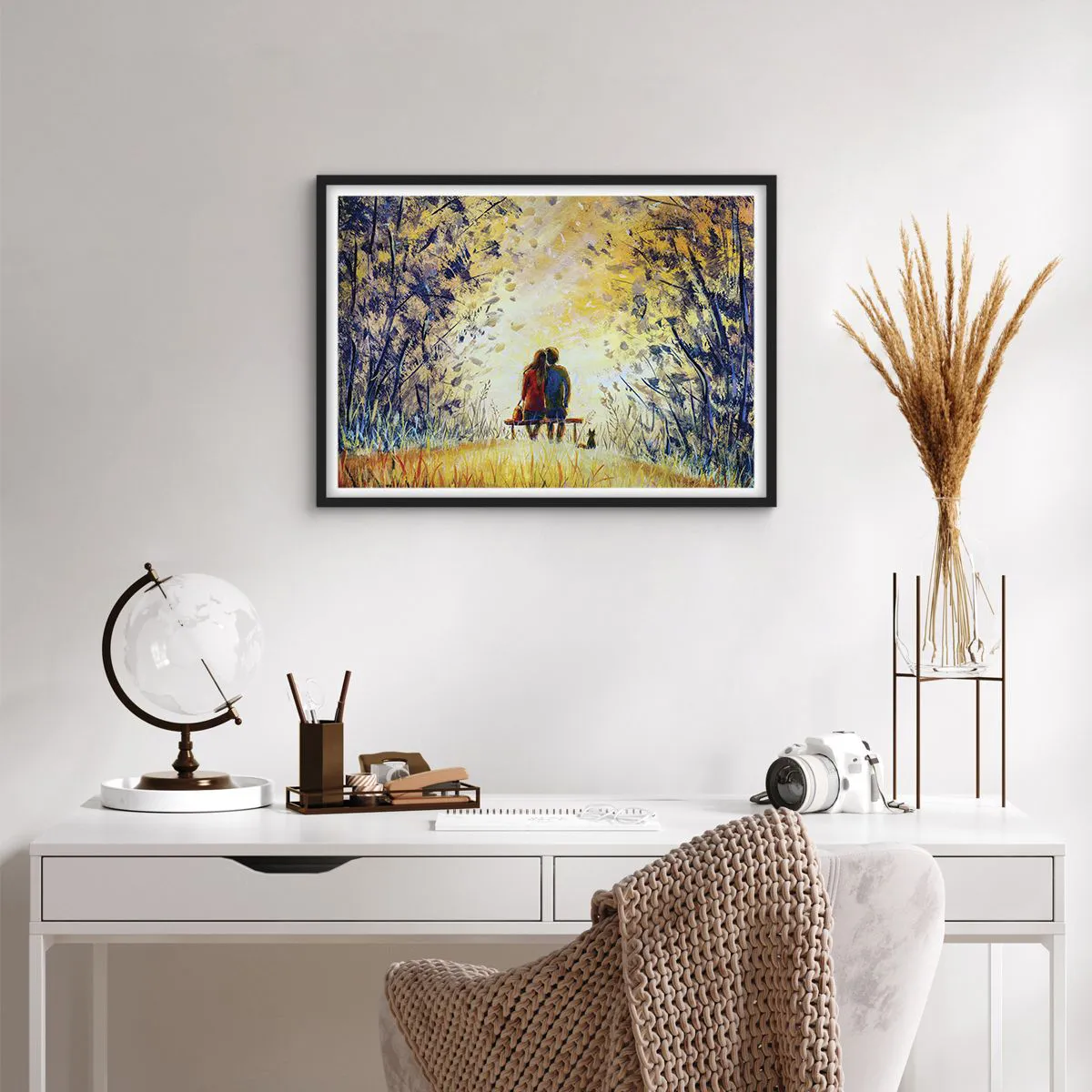 Plakat i sort ramme - Et magisk øjeblik - 70x50 cm