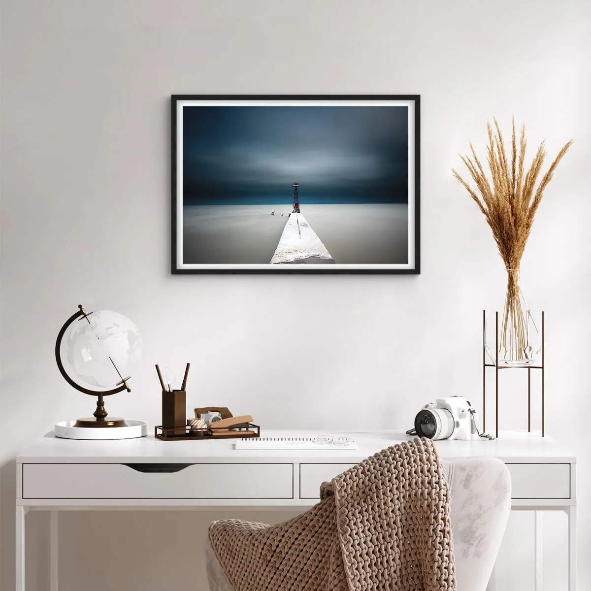 Poster in black frame - Encounter with Infinity - 70x50 cm