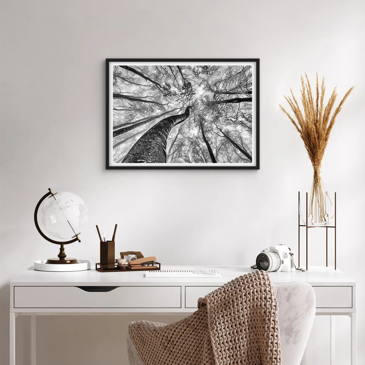 Poszter fehér keretben - Verseny a fény felé - 70x50 cm