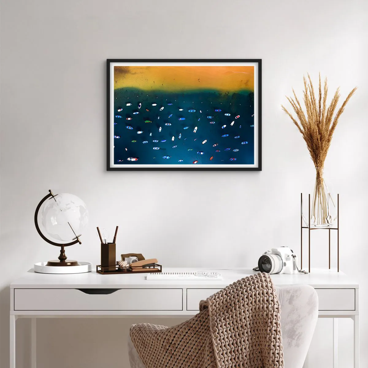 Poster in black frame - Holiday Game - 70x50 cm