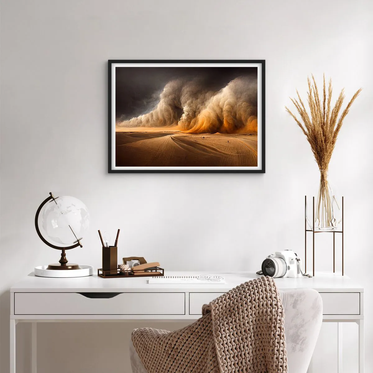 Plagát v čiernom ráme - Hnev púšte - 70x50 cm