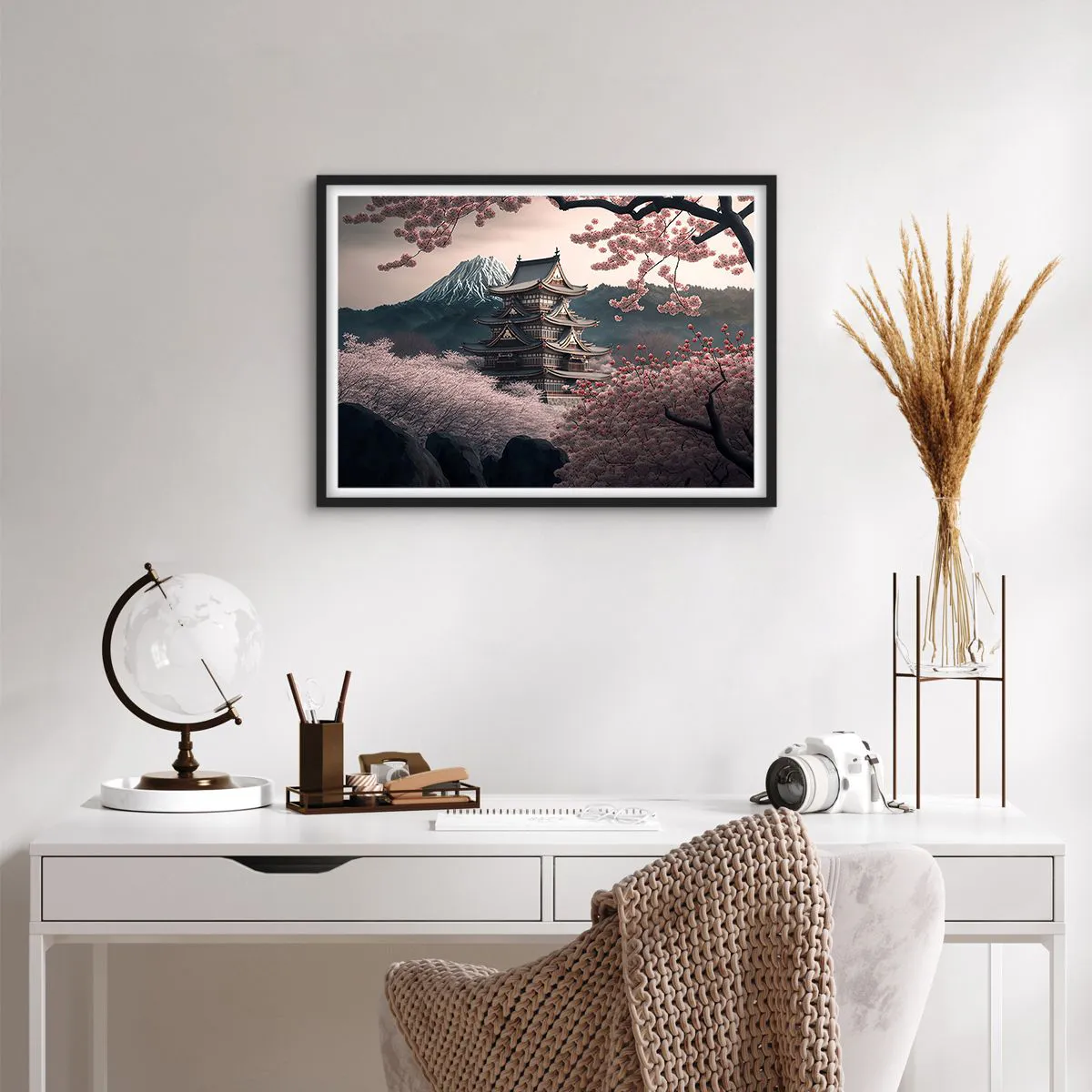 Poster in black frame - Land of Cherry Blossoms - 70x50 cm
