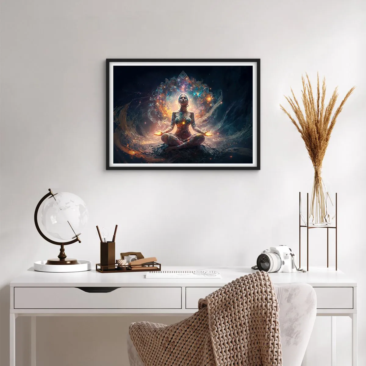 Poster in black frame - Good Energy Flow - 70x50 cm