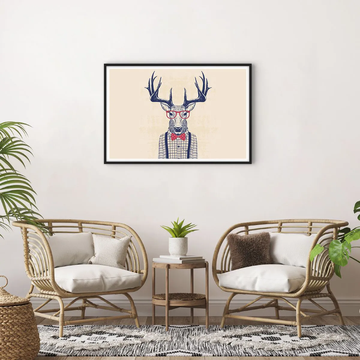 Poster in einem schwarzem Rahmen - Eine lustige Extravaganz - 91x61 cm