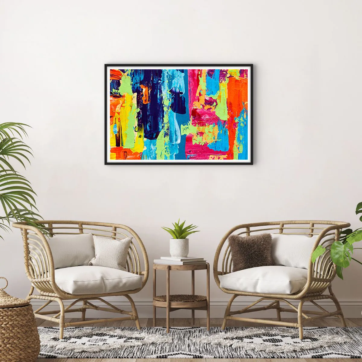 Plakat w czarnej ramie - Życie jest piękne! - 91x61 cm