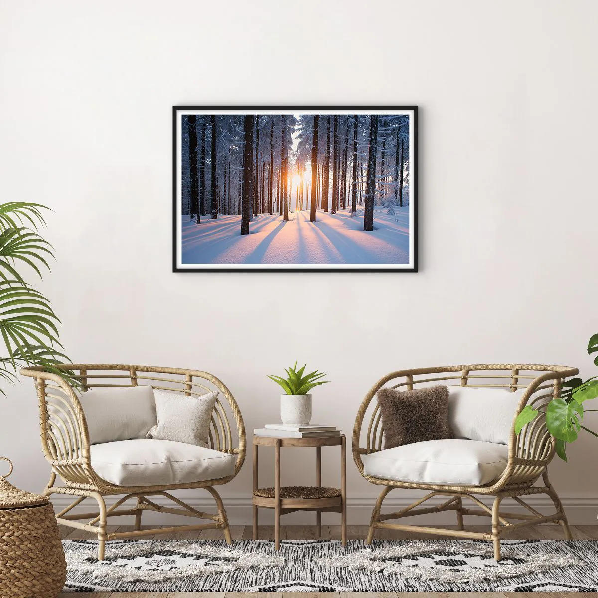 Poster în ramă neagră - În mod clar în alb și negru - 91x61 cm