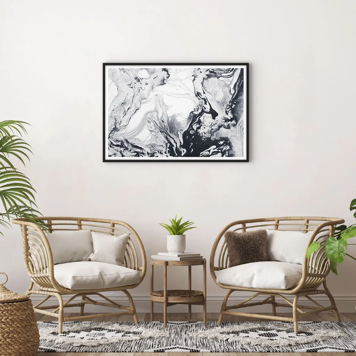 Poszter fehér keretben - A Föld belseje - 91x61 cm