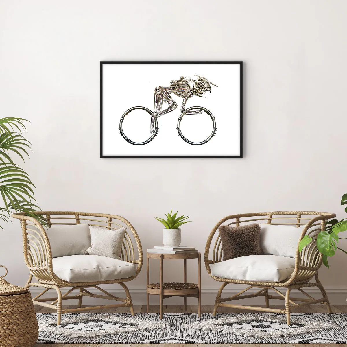 Plakat i sort ramme - En fantastisk maskine - 91x61 cm