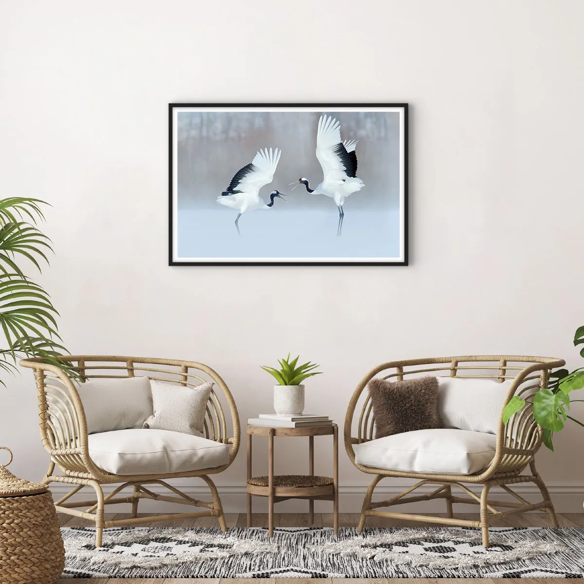 Poster in black frame - Dance in the Fog - 91x61 cm