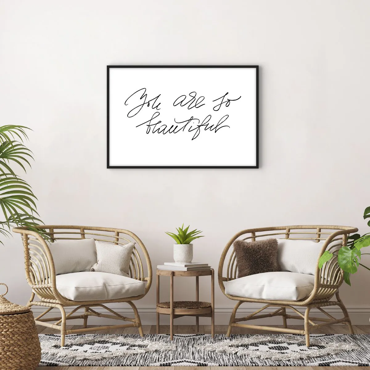 Plakat w czarnej ramie - Naprawdę, uwierz… - 91x61 cm