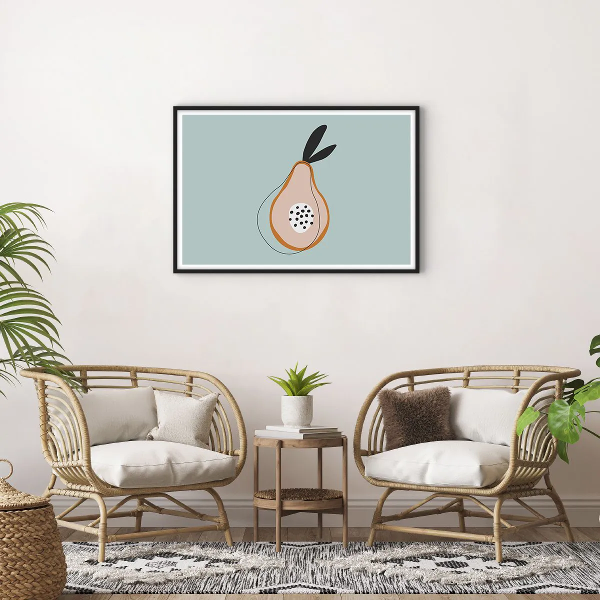 Póster en marco negro - El interior de la naturaleza - 91x61 cm