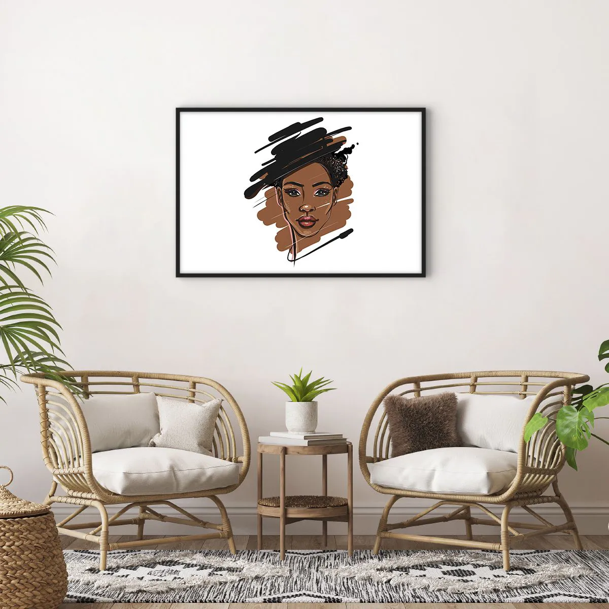 Póster en marco negro - Dulce como el chocolate - 91x61 cm