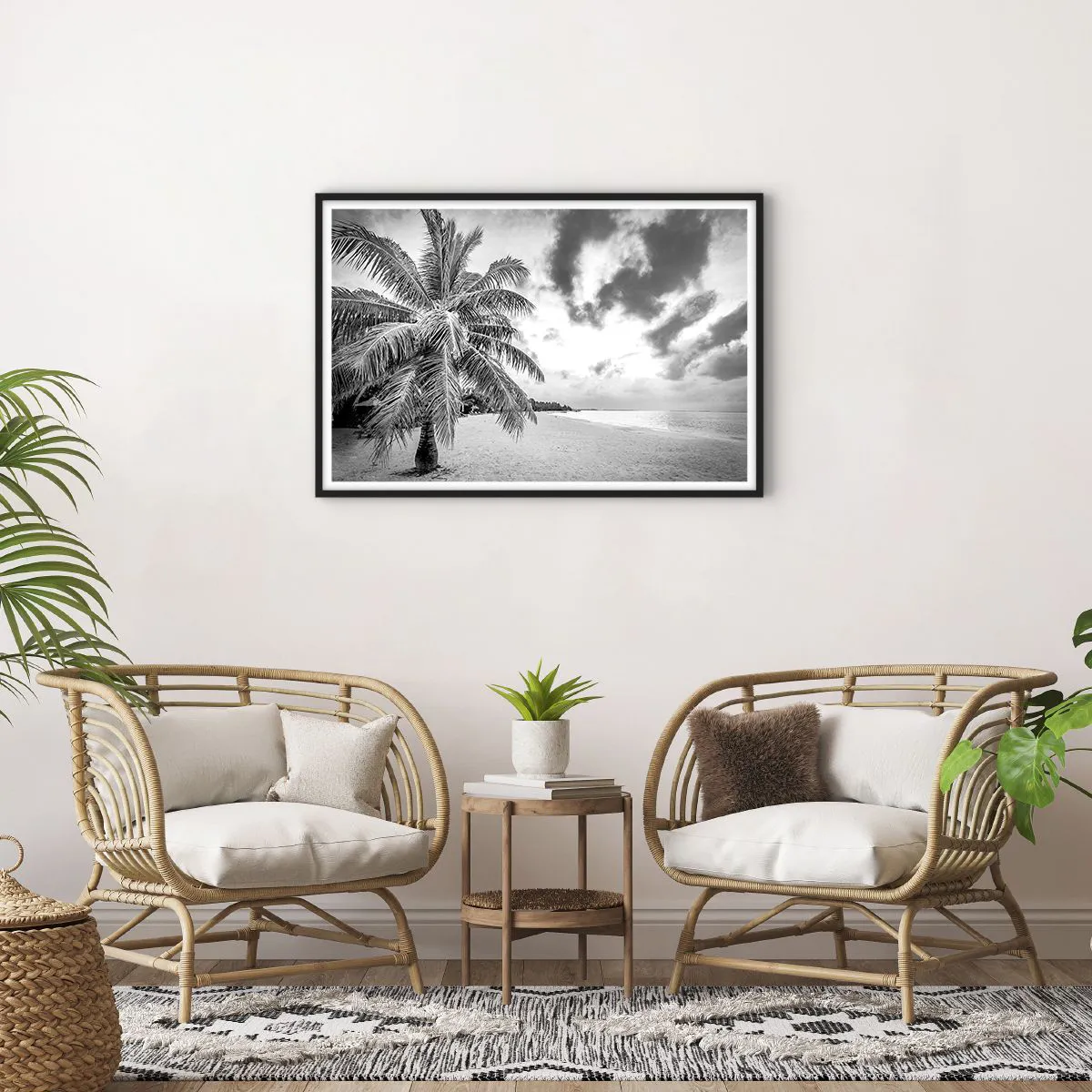 Affisch i svart ram - När du längtar efter ensamheten... - 91x61 cm