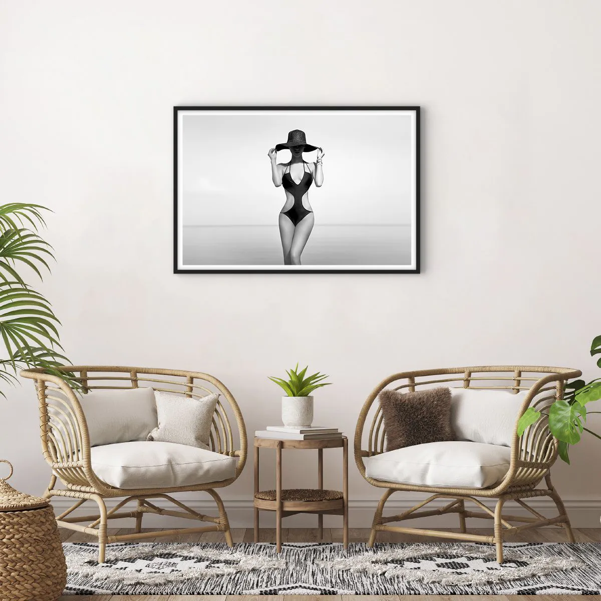 Pôster com moldura preta - Meu nome é: Elegância - 91x61 cm