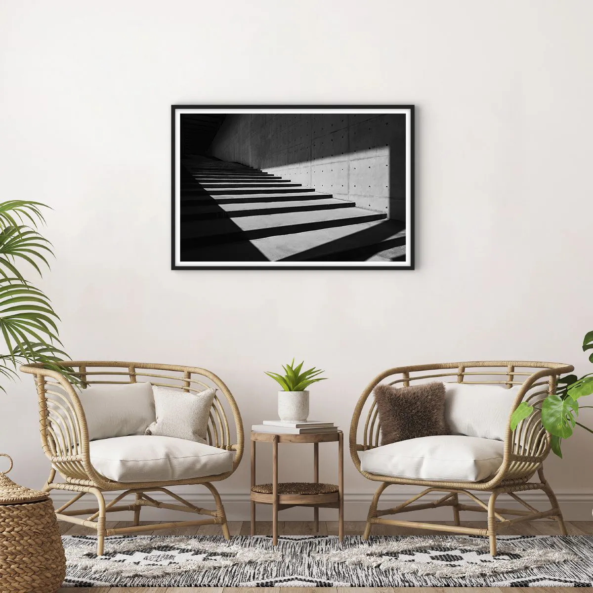 Pôster com moldura preta - A beleza crua do modernismo - 91x61 cm