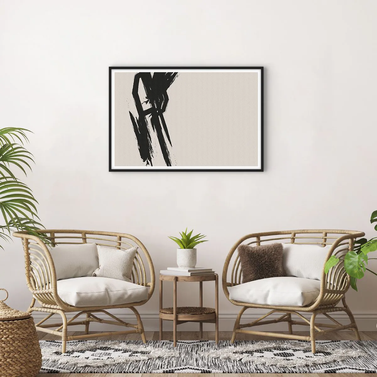 Affiche dans un cadre noir - Poster - Ruée imparable - 91x61 cm